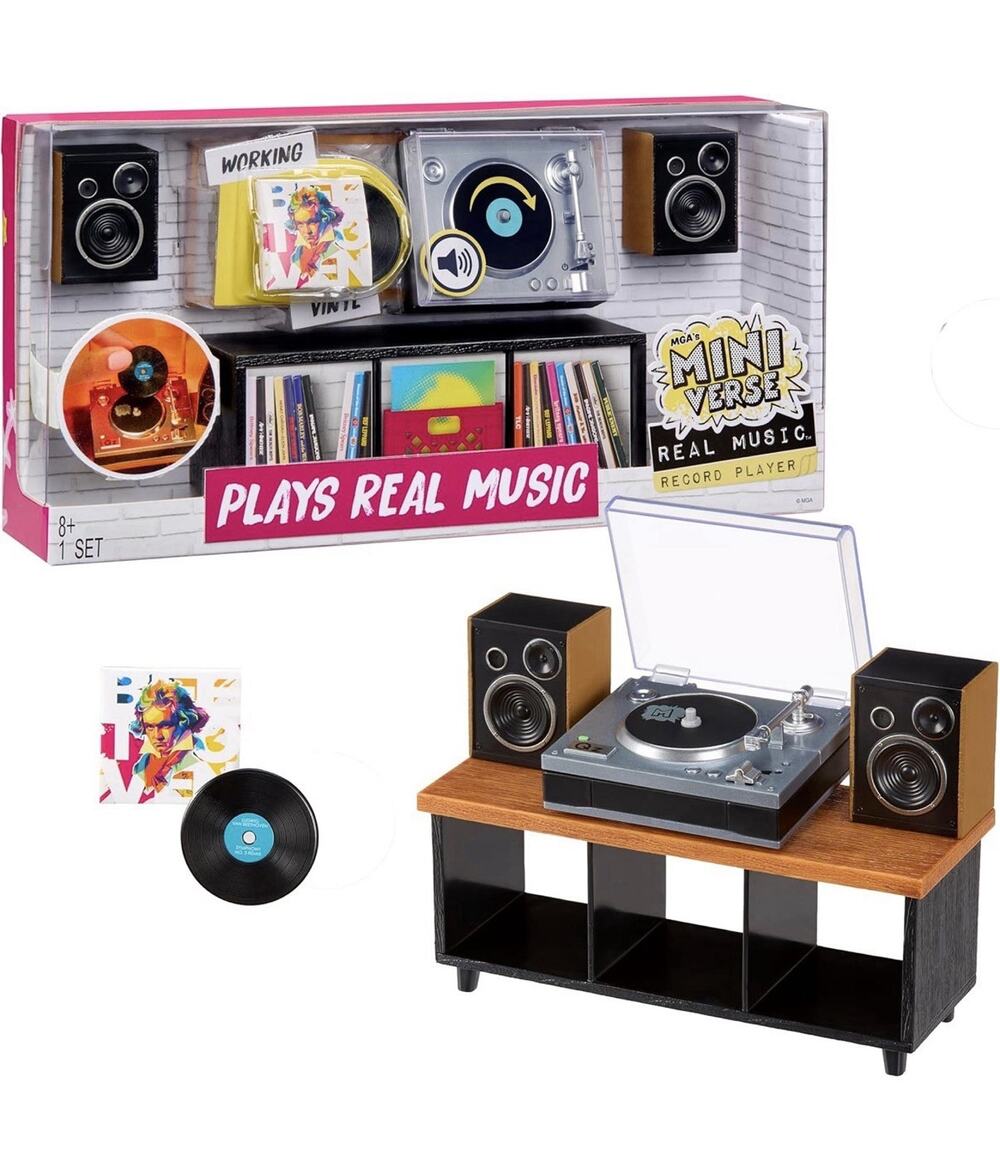 MGA's Miniverse Real Music Mini Record Player Mini Collectibles